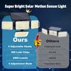 Mokot Solar Lights Outdoor, 288 LED 2800LM Motion Sensor Outdoor Light with Remote Control, 4 Heads IP65 Waterproof Solar Flood Security Lights for