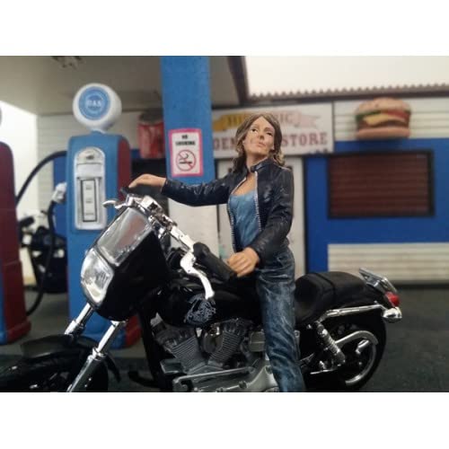 American Diorama Biker Figure Angel 1:18 Scale Diecast Model [Parallel Import]