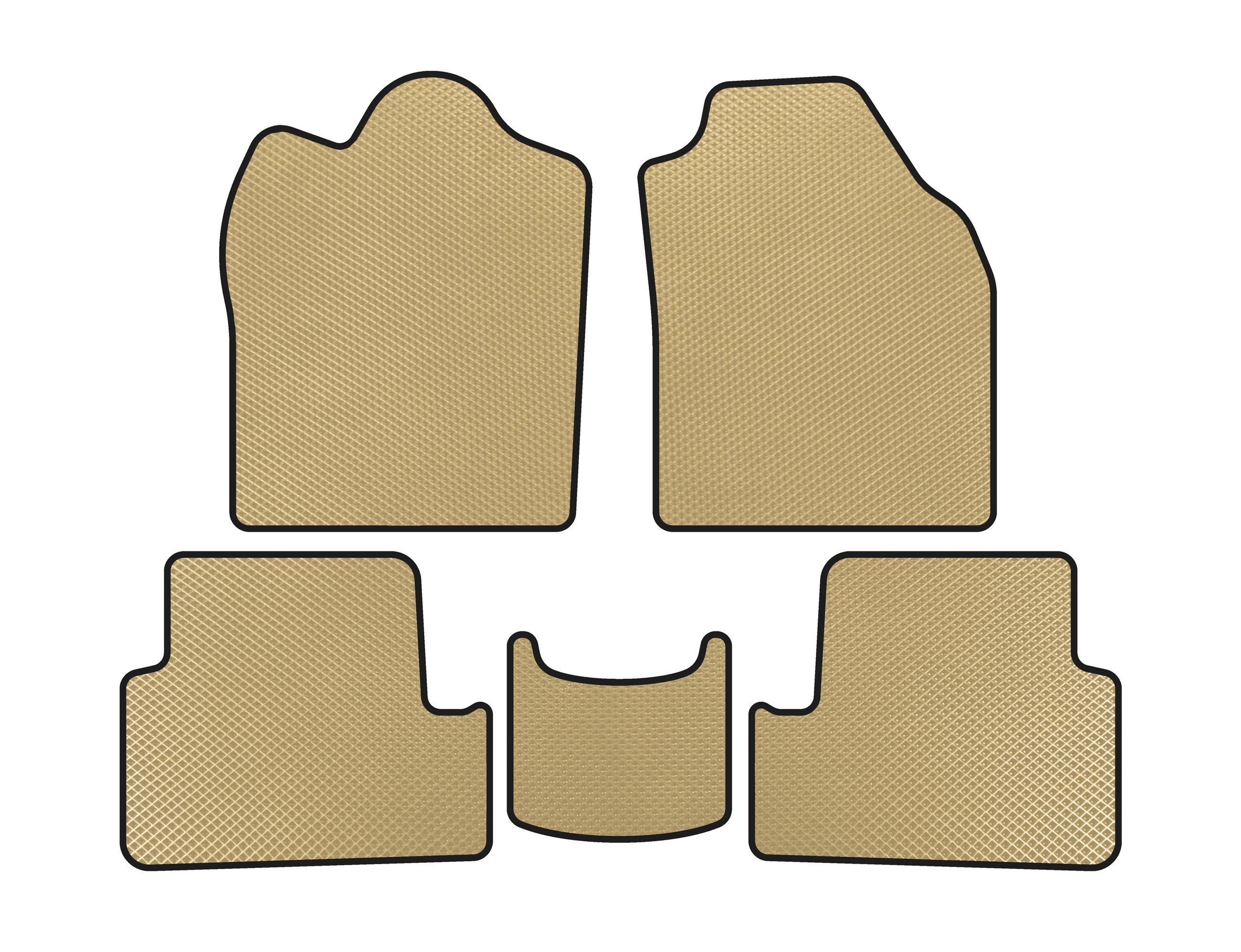 

EVA mats (2009-2012, Beige) for Ford Connect