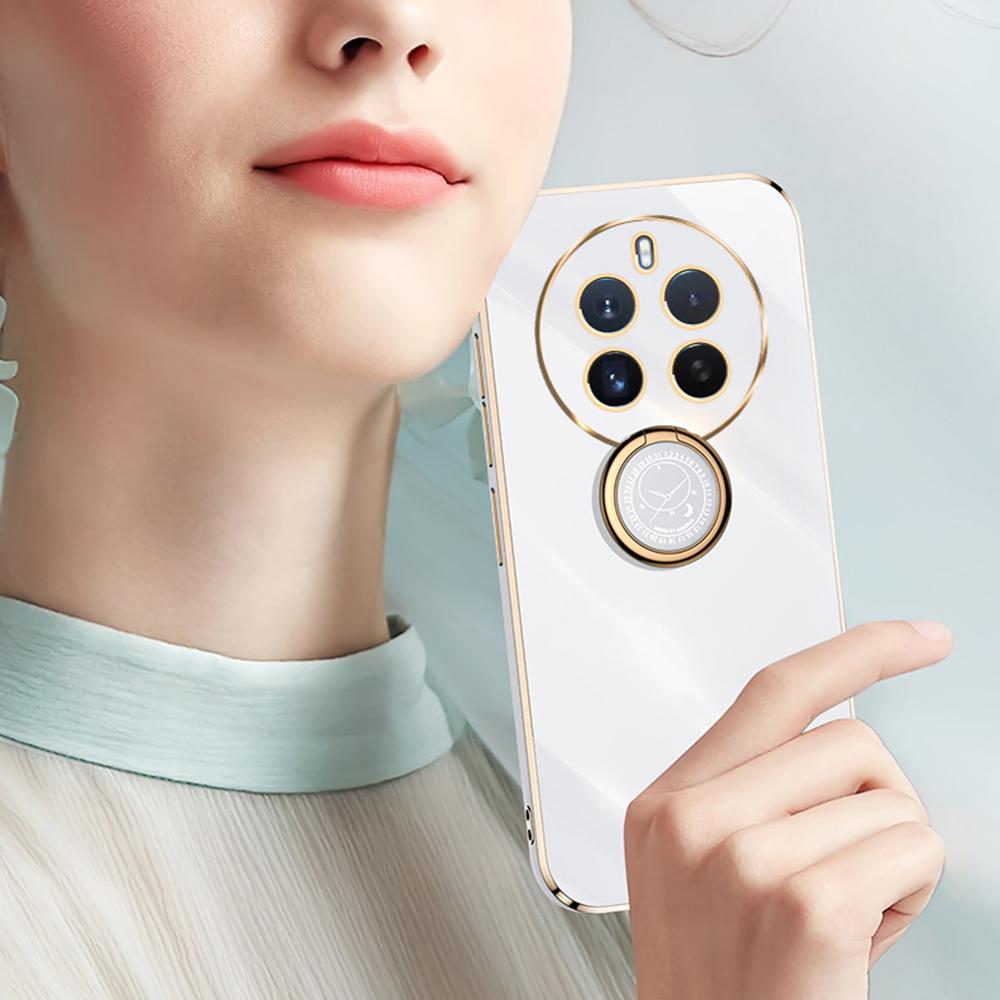 XINLI For Realme 12 4G/12+ 5G/Narzo 70 Pro 5G Kickstand Case Electroplating Soft TPU Phone Cover