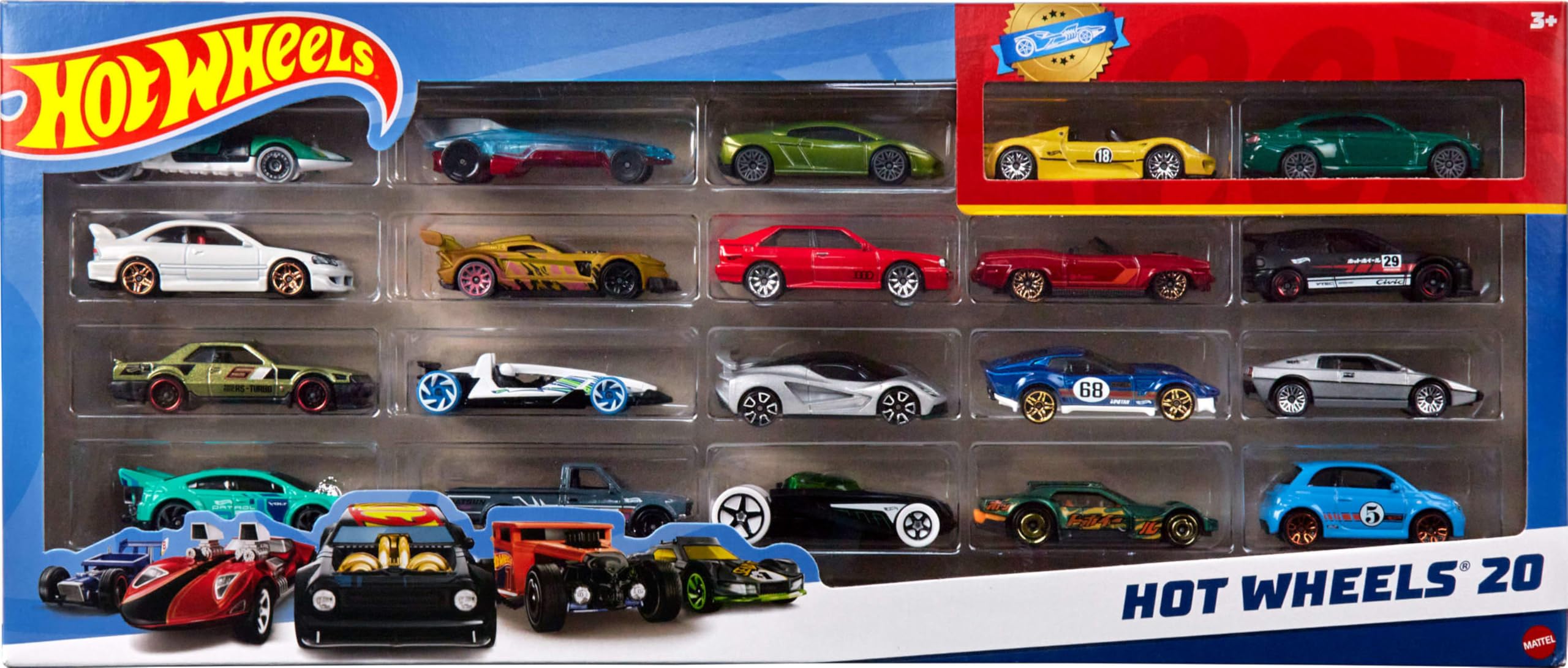 Hot Wheels 20 машинок H7045