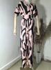 European & American Women's Full Print Batwing Sleeve Wide Leg Jumpsuit - Fashionable & Versatile