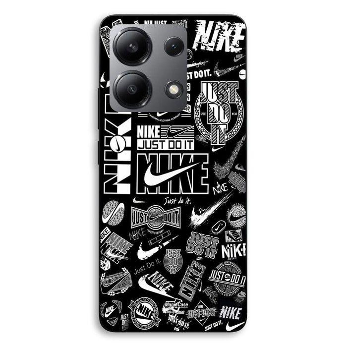 Coque de téléphone - MANIACASE - Xiaomi Redmi Note 13 4G - Silicone TPU - Noir et blanc - Motif Graffiti