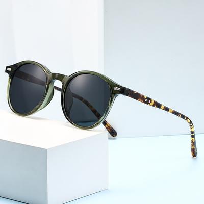 Modne Przezroczyste Okrągłe Okulary Przeciwsłoneczne dla Kobiet Codzienne Do Jazdy Outdoor Okulary Męskie Plastikowe Ultralekkie UV400 Okulary