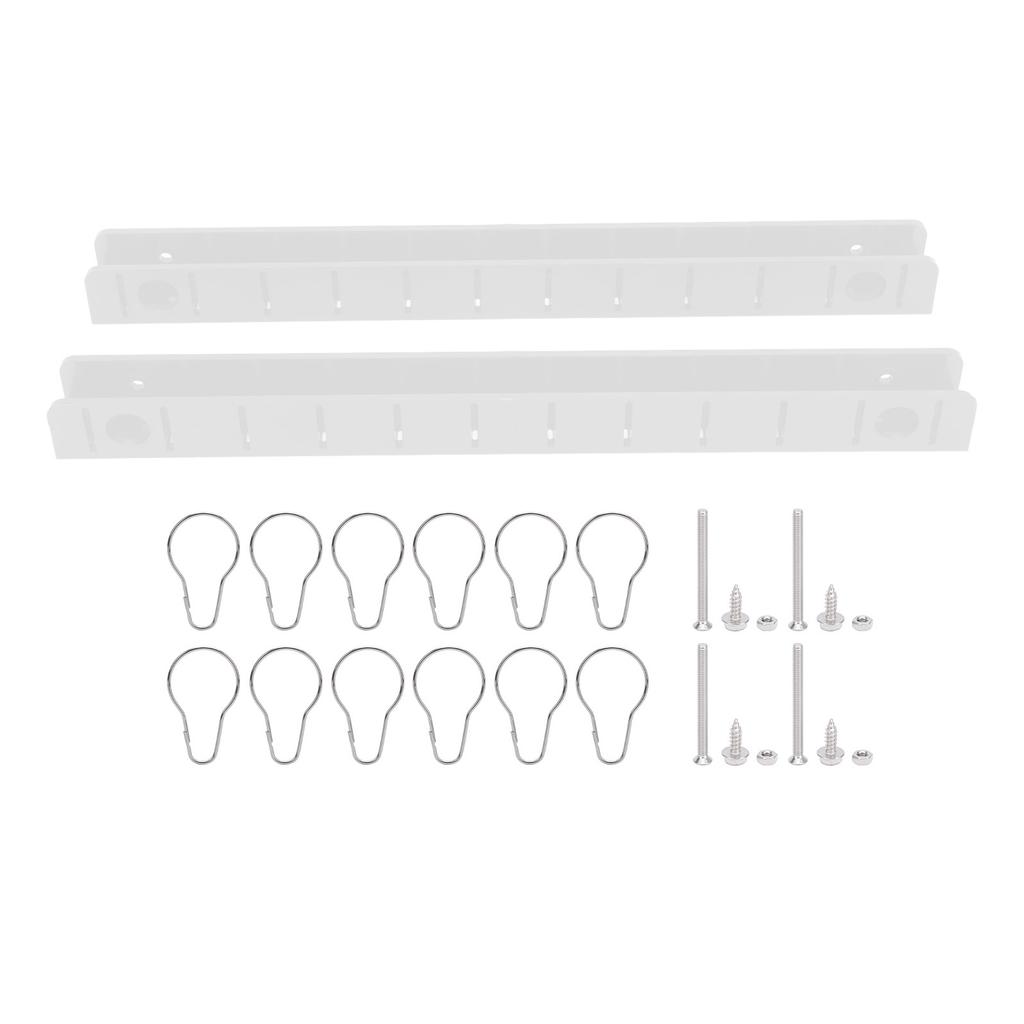 2 Pcs Fishing Bait Storage Rack Yacht Boat Speedboat Fishing Soft Lure Hook and Holder White