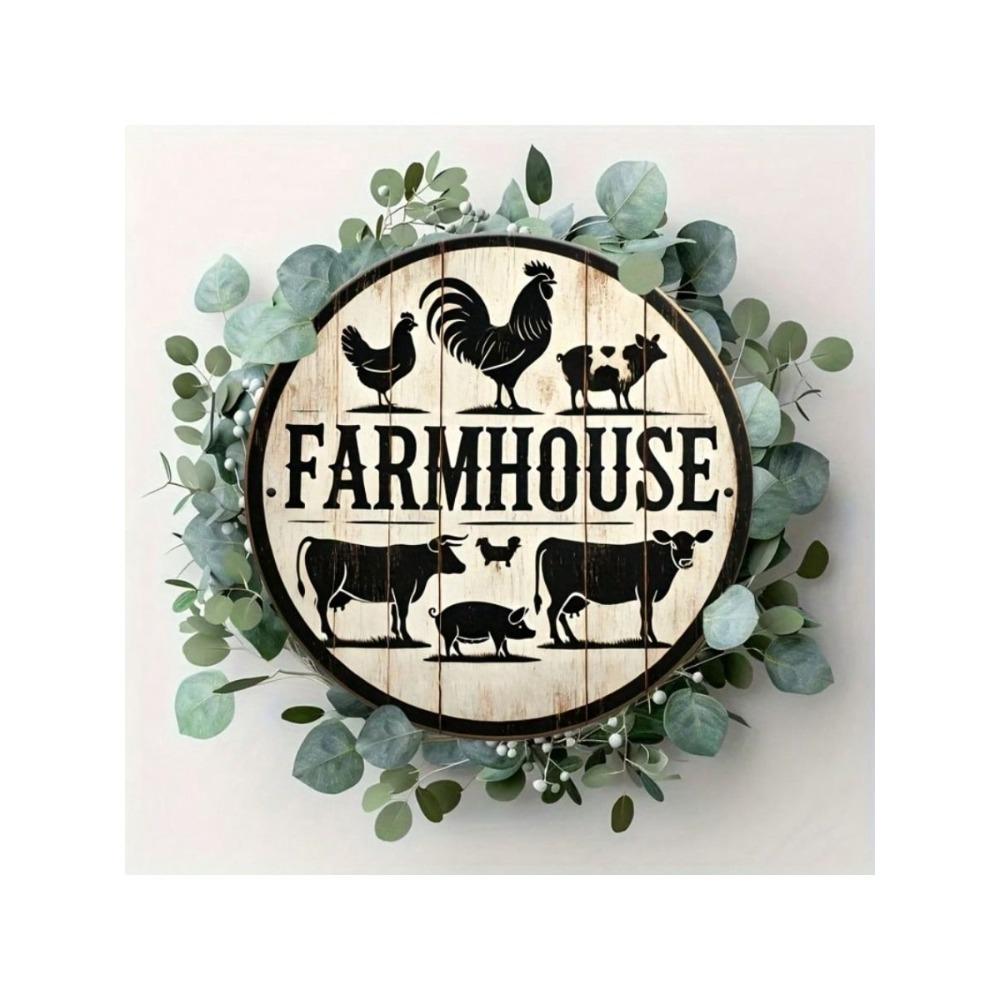 Vintage Metal Wall Art Rustic Country Kitchen Decor Sign