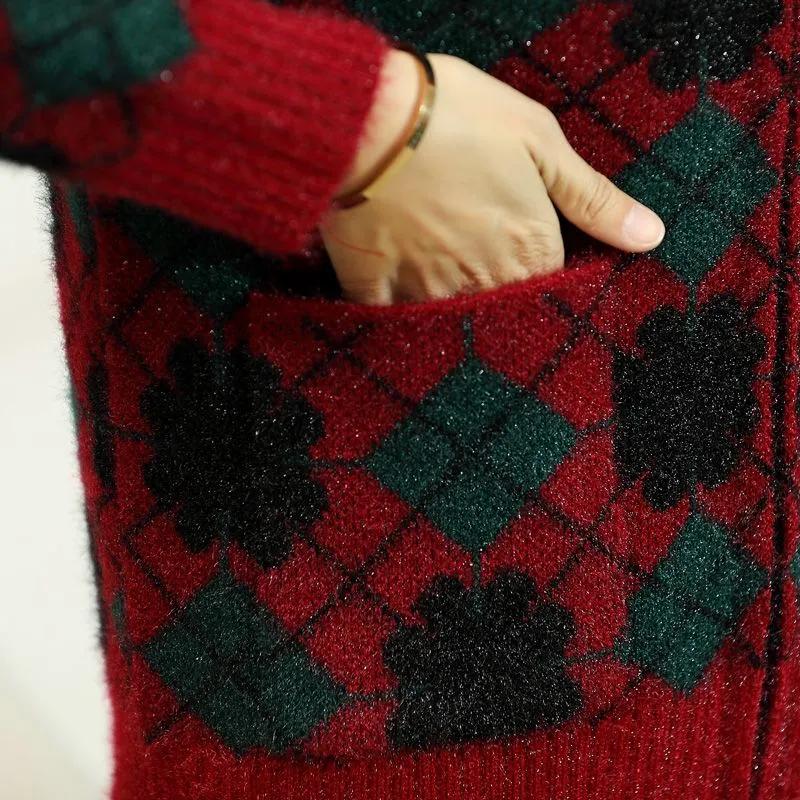 Damen Strickoberteil mit Kragen und Reißverschluss, lockere Passform