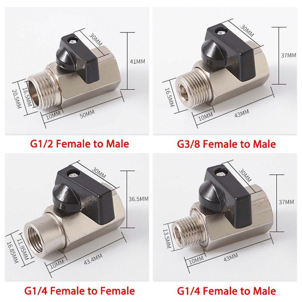 1Pcs BSP Male To Female Ball Valve 1/8" 1/4" 3/8" 1/2" Threaded Shut Off Valve