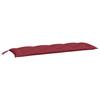 VidaXL Garden Bench Cushion, Bench Cover with String Ties, Waterproof Outdoor Cushion, Bordeaux Red 361611