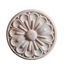 DIY Wood Applique Round Wood Carving Decal Home Hotel Restaurant Unpainted Wood Delicate Appearance European Style
