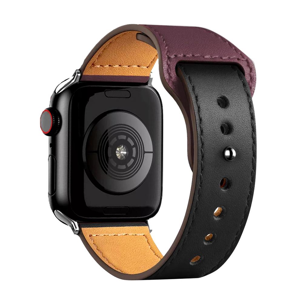 Leather For Apple watch ultra 2 bands 49mm 44mm 40mm 41mm/45mm 49mm 46mm correa bracelet iWatch series 8 7 5 4 6 se 10 9 strap