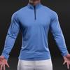 New Stand-up Collar Half Zipper Sweatshirt Sports Men's Long-sleeved Casual Slim Outdoor Sweatshirt Men