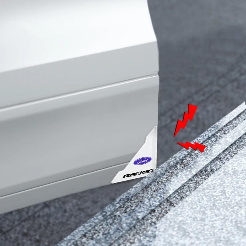 Car Styling Door Corner Protection Sticker Anti-collision Covers For Ford ST Focus MK2 3 4 Mustang Ranger Fusion Mondeo ST S-MAX