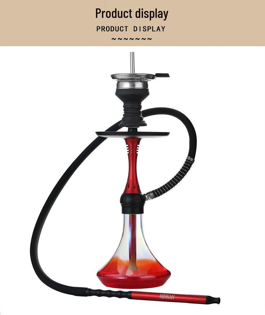 Apache Nine-Hole Aluminum Alloy Shisha Pipe