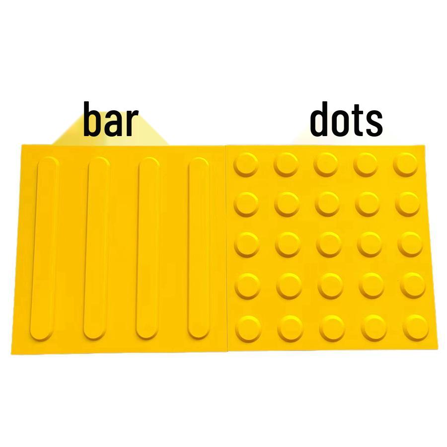 PVC & TPU Tactile Paving Tiles: Anti-slip Self-adhesive Guiding Bricks for the Visually Impaired.