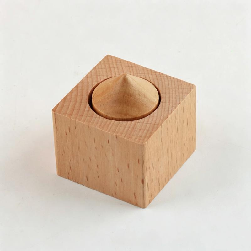 Wooden Wisdom Building Blocks Educational Montessori Puzzle Toy 1PCS Non-Toxic Safe for Toddlers Preschool Learning Gift one size
