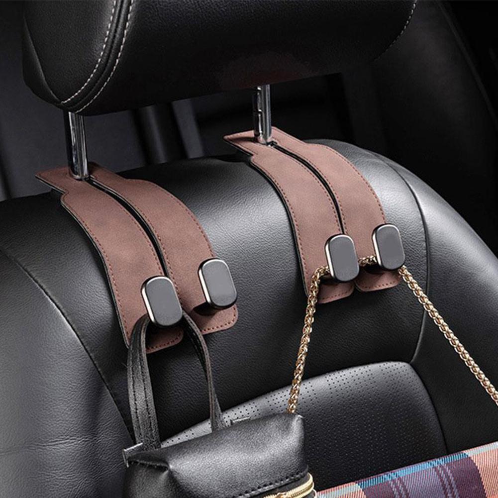 Multi-Function Car Seat Back Hook Hidden Flip-Fur Metal Hanger for Rear Seat Storage, Organizer for Car Accessories Y4I3