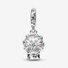 Pandora Snowflake Snowglobe Dangle Charm 792369C01 Sterling Silver