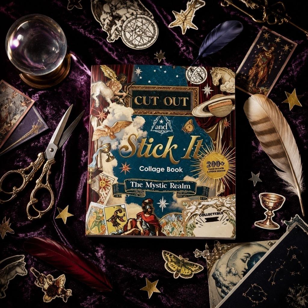 The Cut Out and Stick It Collage Book The Mystic Realm Over 200 Paper Cutouts and Collage Images for Creative Art Projects and Crafting Activities