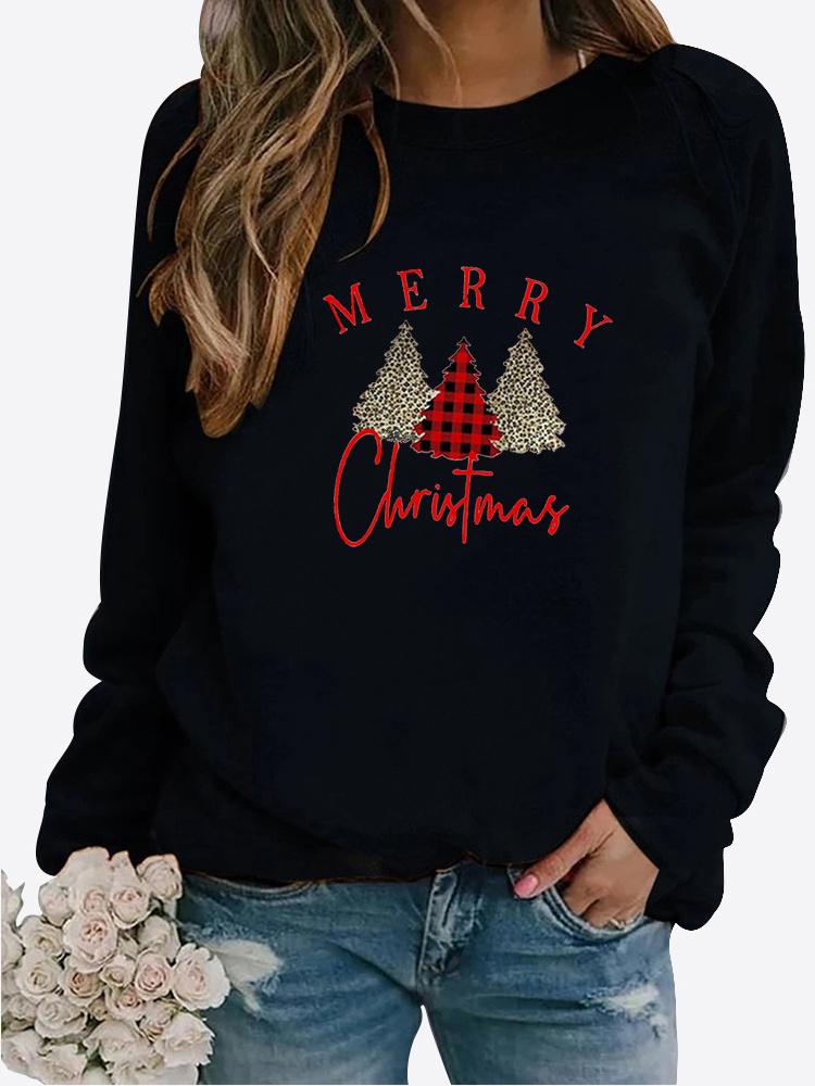 Women Autumn and Winter Clothing LOVE Printed Casual Sweatshirt Long Sleeve Tops T-shirt Ladies Round Neck Pullover Blouse Printed Sweater