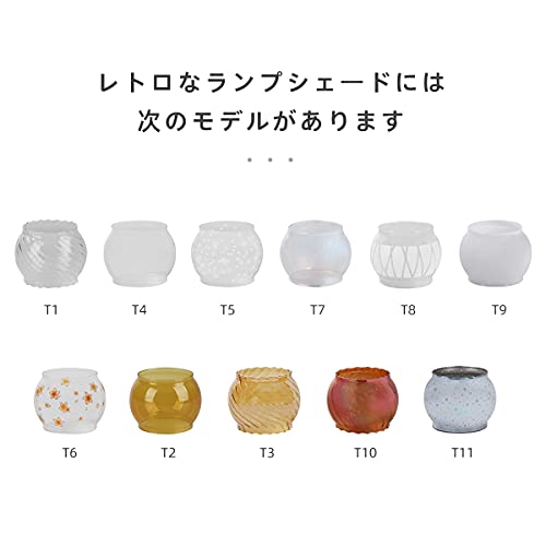 Thous Winds Eisenbahnlaternen-Schirm, Lampenschirm, Glasschirm, Außenleuchte, Basic LED-Licht-Ersatz