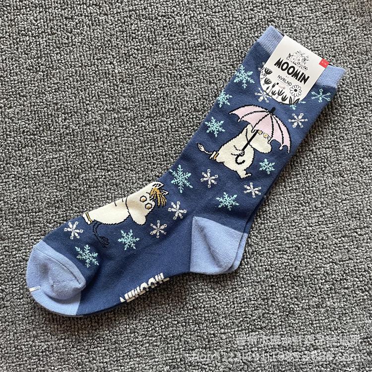 

Модные хлопковые носки до середины икры с мультяшными Муми-троллями - Стиль на четыре сезона One Size (36-40)