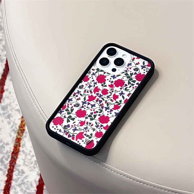 Custodia Protettiva per Telefono Wildflower Hot 3D Lilypad Floreale wf per iPhone 15pro 12 13 14 15 16 Pro Max 16 Plus 16pro Rosa rosa wf Copertura