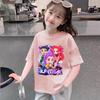Kids Kpop Demon Hunters Children's T-Shirt Short Sleeve T-shirt Cute Kpop Demon Hunters Tiger Harajuku Tshirt for Boys Girls