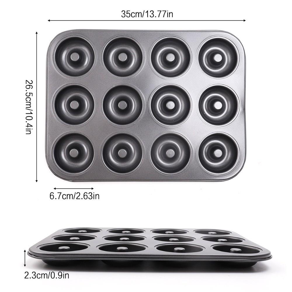 Non-Stick Muffin Pan Carbon Steel Cupcake Mold Kitchen Baking Tool Cheesecake Pan  Bakery