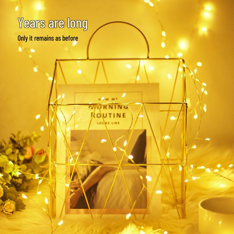 Lumini LED Coreene de Crăciun Tip Petardă cu Fir de Cupru - Lumini Șir de Festival de Exterior Impermeabile