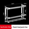 XuanYong Punch-Free Stainless Steel Double-Layer Bathroom Shelf