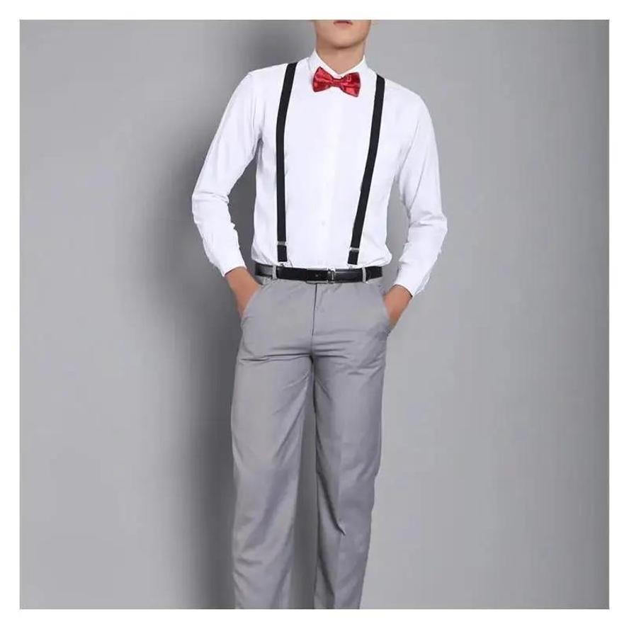 1 Pcs Fashion Women Men Unisex Clip On Braces Elastic Slim Suspender Y Back Suspenders Male Pants