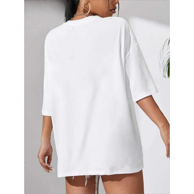 European Size Women's Round Neck Short Sleeve T-Shirt, 2026 Year of The Horse Golden Horse Peony Lantern Print, Traditional Auspicious Print Elements