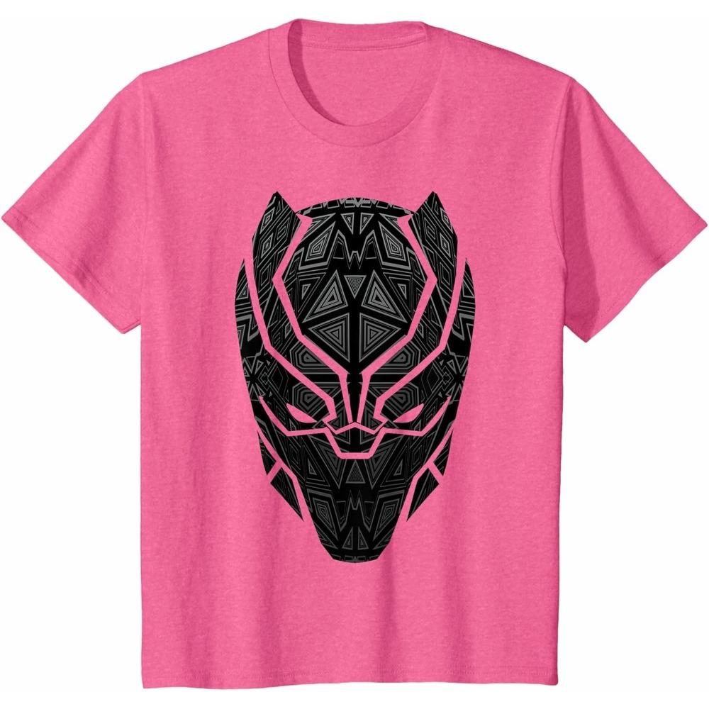 

Black Panther Mask Marvel TShirt Texture Unisex Short Sleeve Soft Cotton Slim Fit Crew Neck Stylish Top for Men Women S