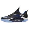 Shock Wave 5 Team Cushioning, Wear Resistant Low Top Basketball Shoes Men's Black Blue Sneakers 112411606-3