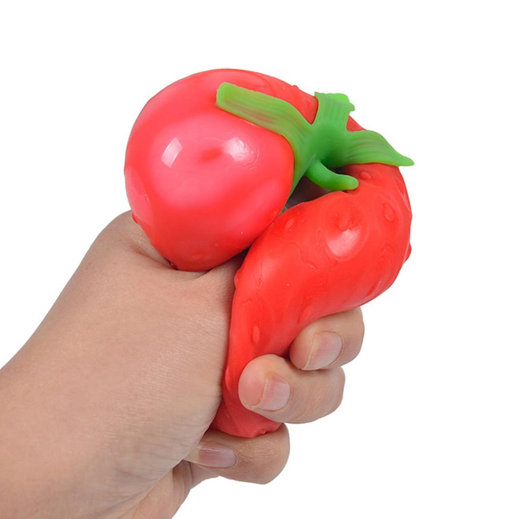 Rot Squeezable Toy Realistic Strawberry Model Party Slow Rise Pressure Release Toy Adults Prospector
