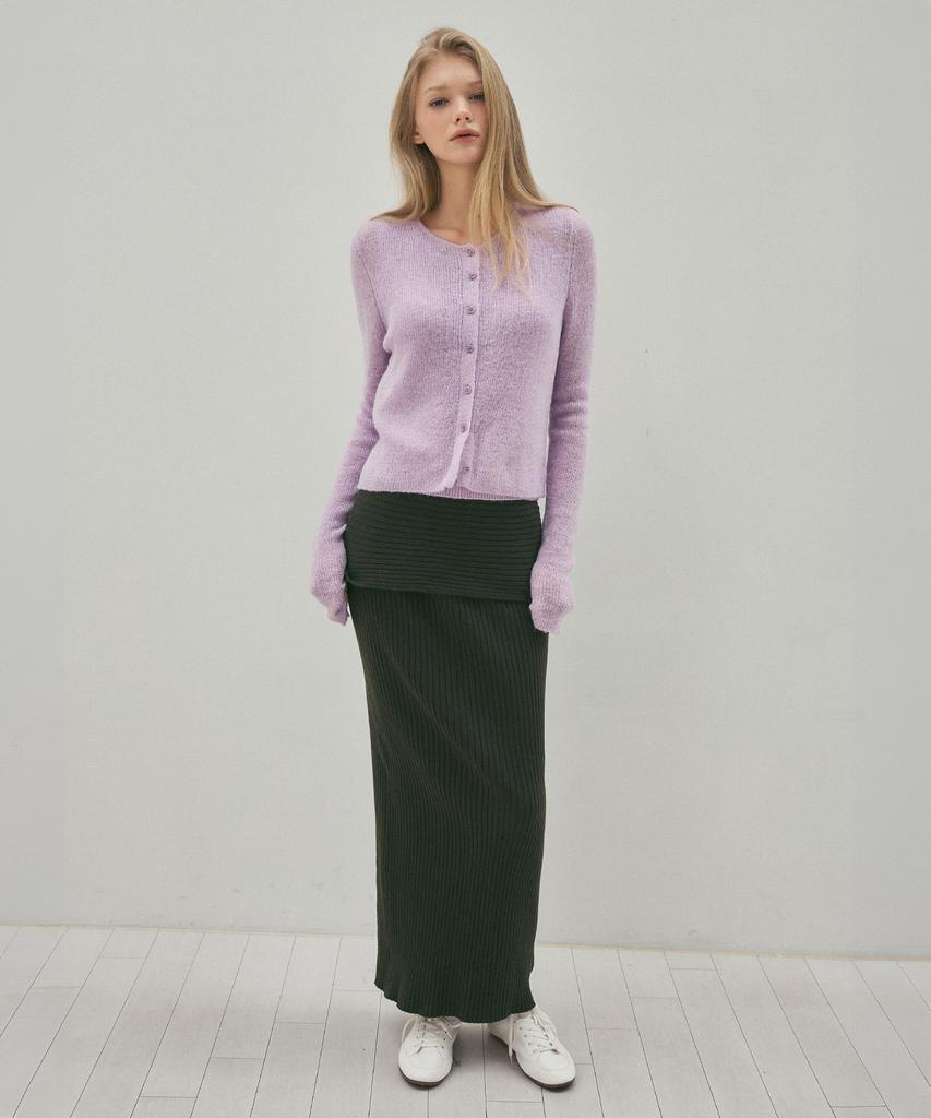 CITTA Every Day Comfort Knit Long Skirt_Cts622(Khaki)