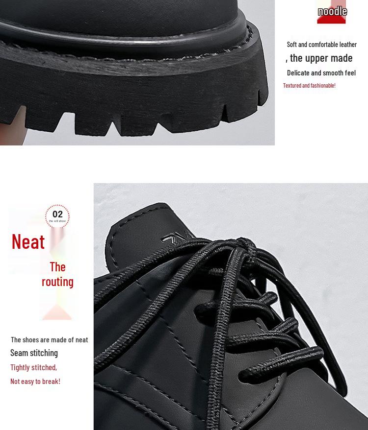 2024 Trendy British Style Derby Shoes - Fashionable Big Head Casual Shoes 32057-A