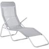 SPRINGOS® Garden Reclining Sun Lounger - Grey - Balancing Mechanism