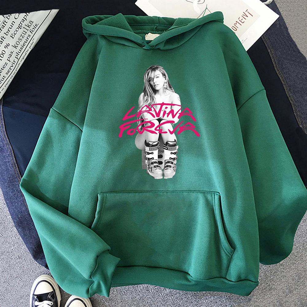 Karol G LATINA FOREVA Hoodie 2025 New Song Retro Women/men Hoodies Funny Autumn Winter Clothes Aesthetic Sweatshirt Vintage