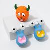 Cartoon Aliens Dog Chew Toy Bite Resistant Squeaky Latex Demon Aggressive Chewers Interactive Toy Small Medium Large Dogs Teething Cleaning Toy