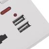 Universal Wall Socket With Led Light Switch 5 Hole Usb Wall Power Socket