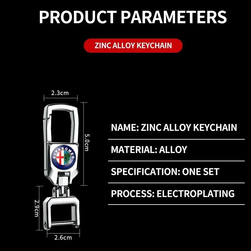 Naklejki Samochodowe Dla Alfa Romeo Samochód Metalowy Brelok Przeciw Zagubieniu Odznaki Stylizacyjne 3D Breloczek Do Kluczy Dla Alfa Romeo serpent Giulia 159 156 MITO S