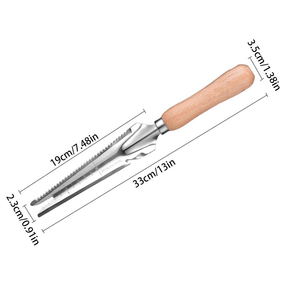 

1pc Weed Puller,Garden Crack Weeder,Easily Remover Weed Tool for Yard Hoe Gardening Tools,Stainless Steel,Rake Sharp Tines 1PC