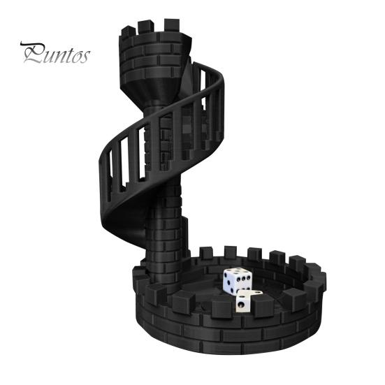 DND Dice Tower with Tray Dice Rolling Tower Dice Настольные игры Аксессуары для ролевых игр Dungeons And Dragons D&D TRPG чёрный