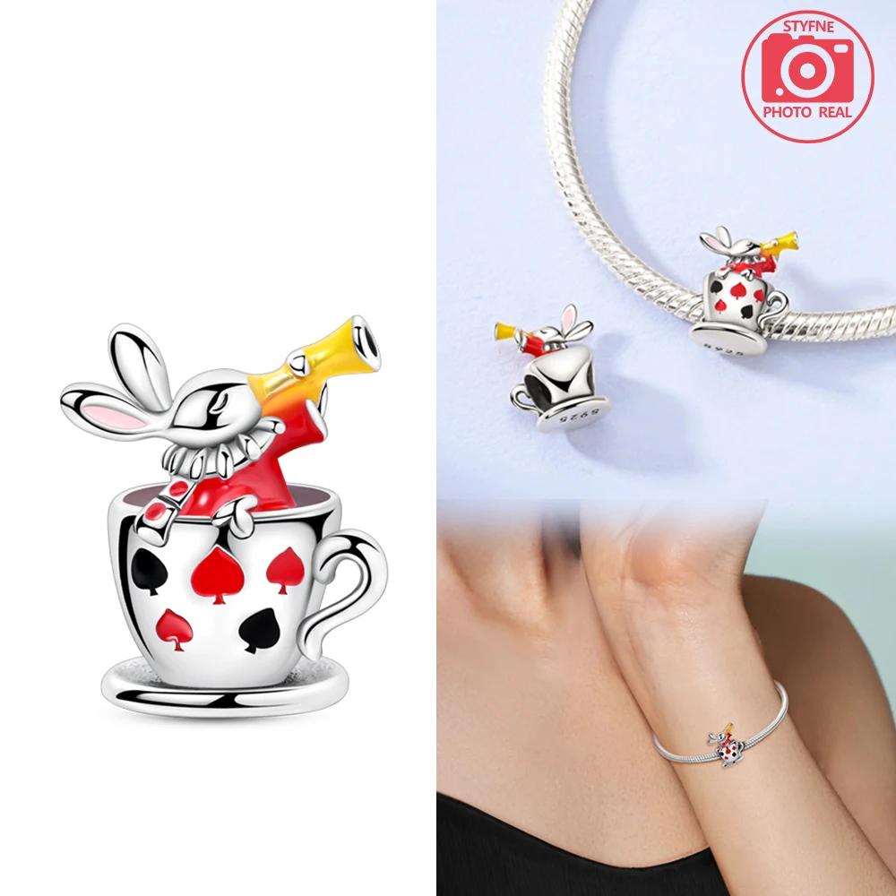 copper Colors Teacup Teapot Bead Charms for Dangle Pendant Bead Jewellery Bead Charms New Gifts for Women High Quality