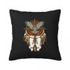 Native Mandala Owl American  Square Pillowcase Cushion Cover Pillow Case Throw Pillow Cover for Home Sofa Living Room