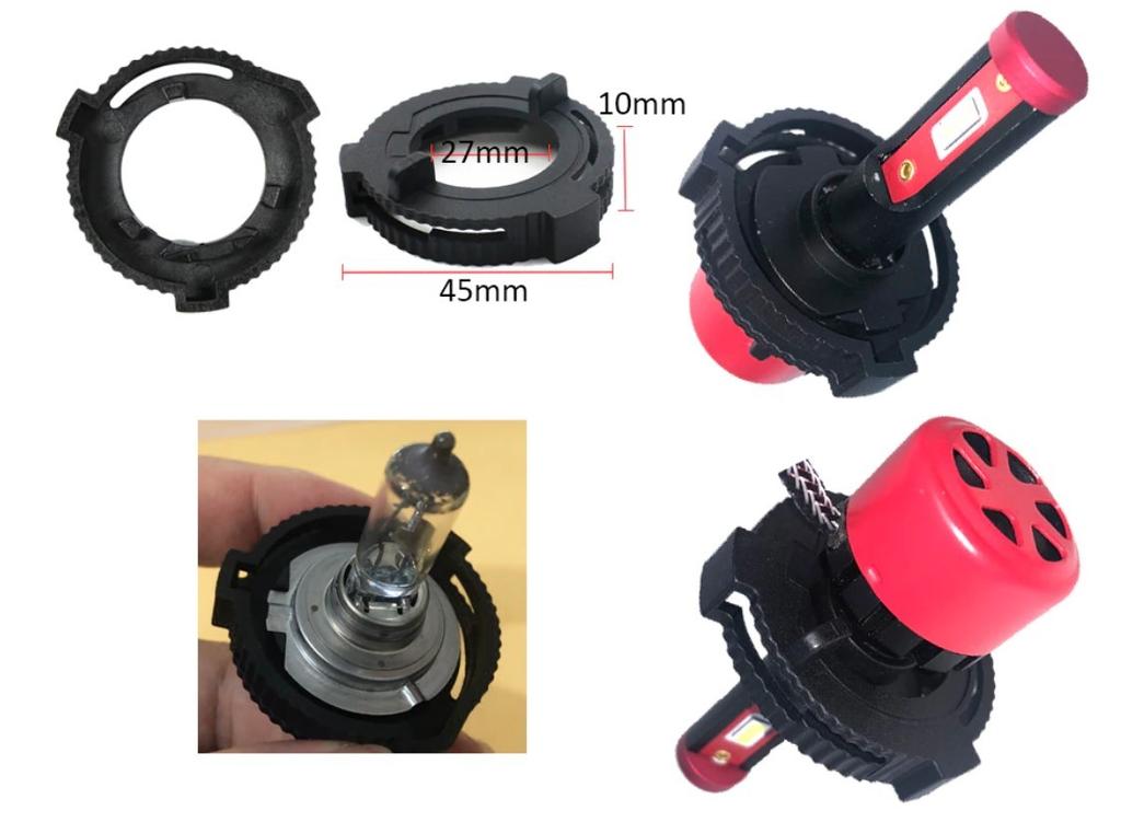 2 Pcs Adapter for H7 LED Bulbs, Ford Fiesta Off-Road