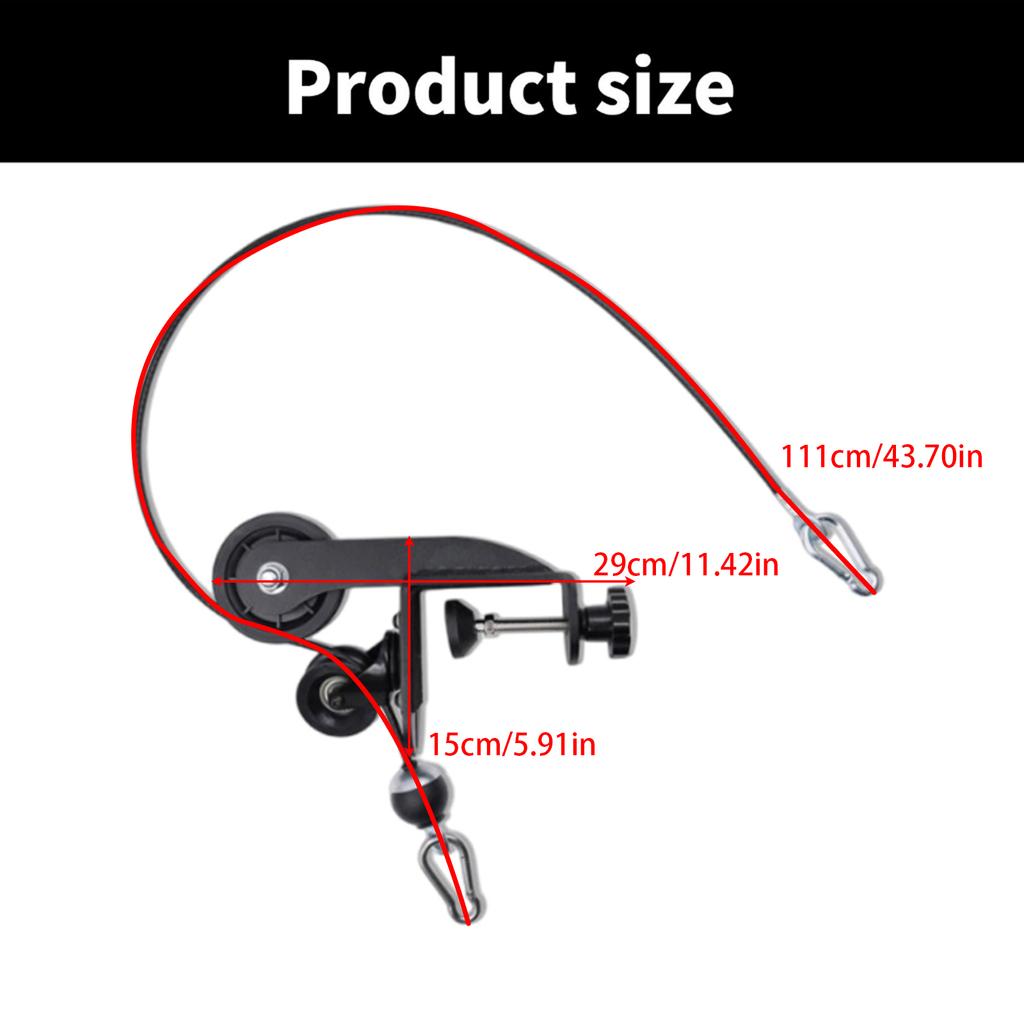 Arm Strength Roller Trainer Desk Mounted Forearm Exerciser Adjustable Resistance Arm Exerciser with Steel Cable Rope
