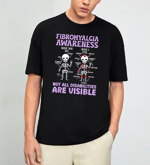 Fibromyalgia Awareness Fibromyalgia Warrior Fibro Warrior T-Shirt XXXL
